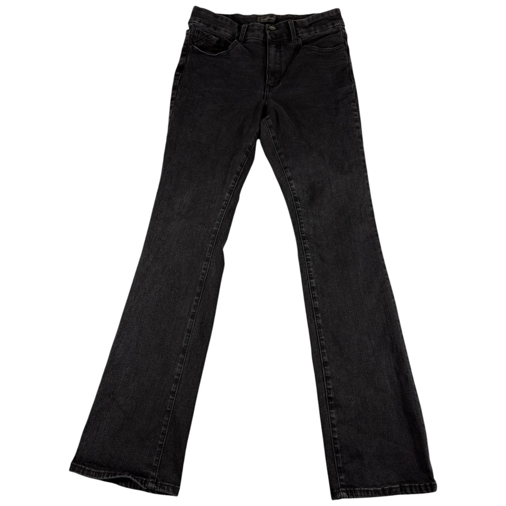 Buckle Black Tailored Bootcut Jeans Mens 31x36 Washed Black Denim Stretch Rugged